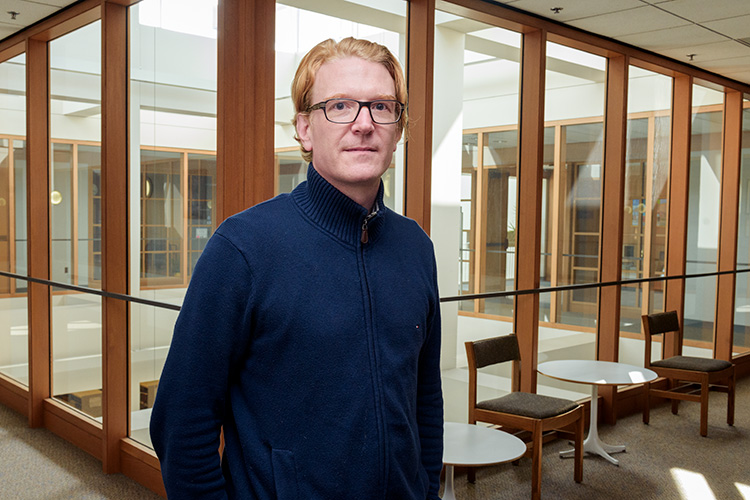 Christopher Porter at the Ann Arbor District Library's Downtown Library