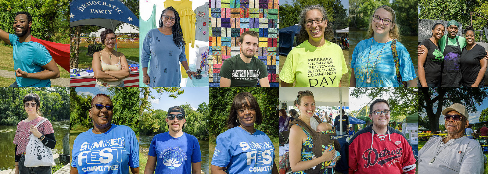 Attendees at Ypsilanti Heritage Festival and Parkridge Summer Festival.