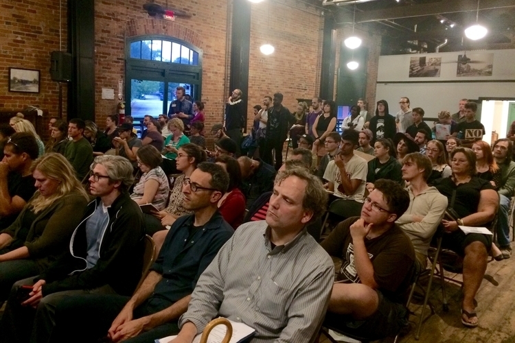 Attendees at Tuesday night's city council meeting.