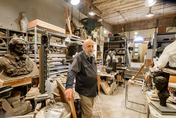 John Pappas at his Depot Town studio