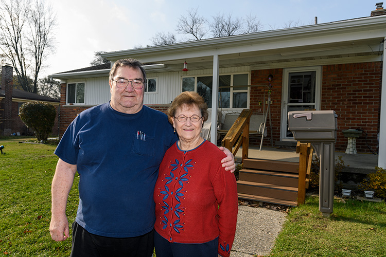 Mike Starkey and his wife in West Willow