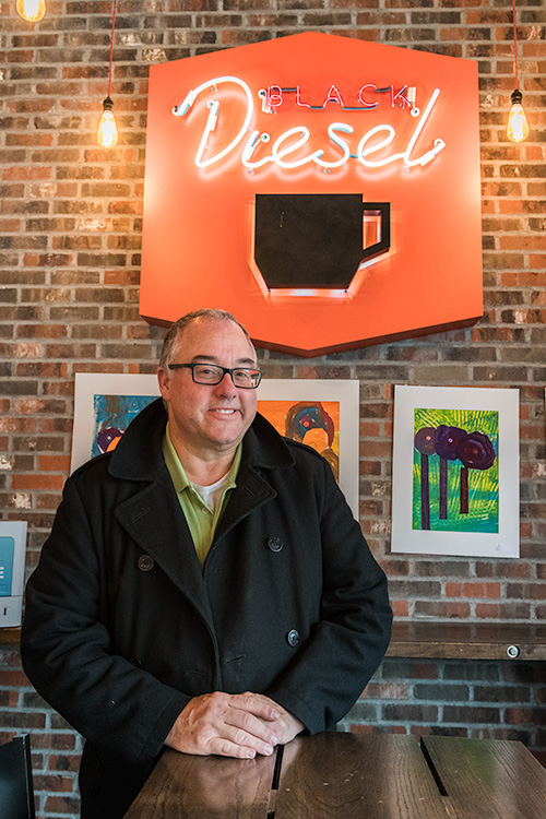 Nick Ferris at Black Diesel Coffee