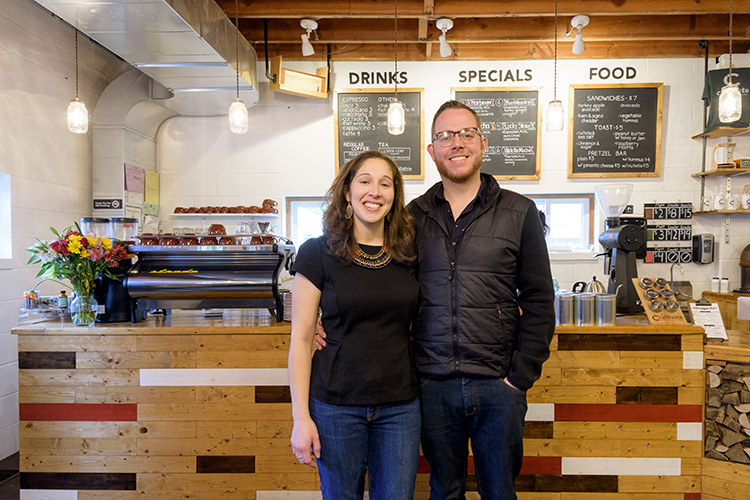 Ryan and Bekah Wallace at Cultivate Coffee and Tap House