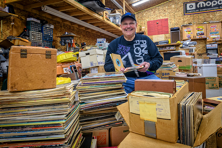 Ann Arbor Monster Record Show owner and organizer Rod Branham