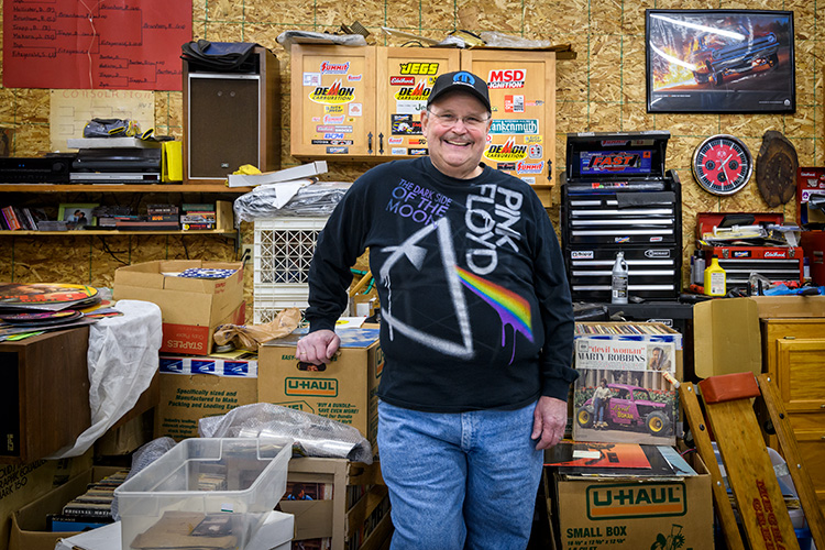 Ann Arbor Monster Record Show owner and organizer Rod Branham