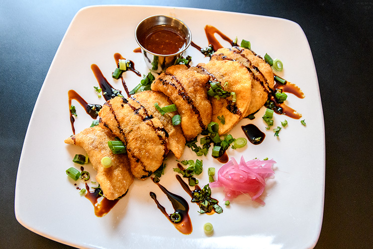 Shiitake Potstickers at Detroit Street Filling Station