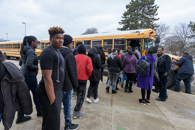 Ypsilanti Community High School students taking buses to see Black Panther