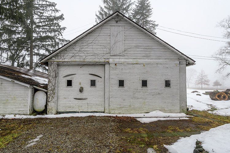 The future wood workshop and blacksmith studio at the Michigan Folk School