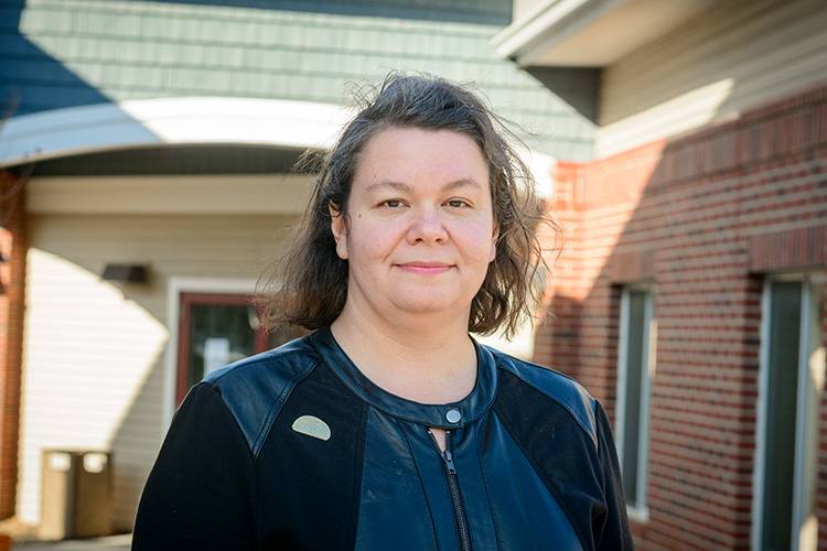 Jessica Letaw at Avalon Housing's Pauline Apartments