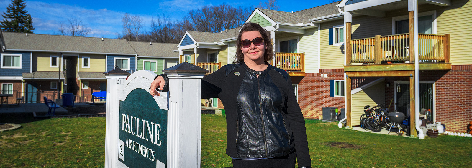 Jessica Letaw at Avalon Housing's Pauline Apartments