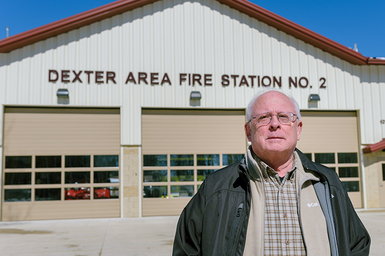 Dexter Township Supervisor Harley Rider