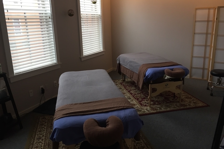 The interior of Massage Mechanics' new location.