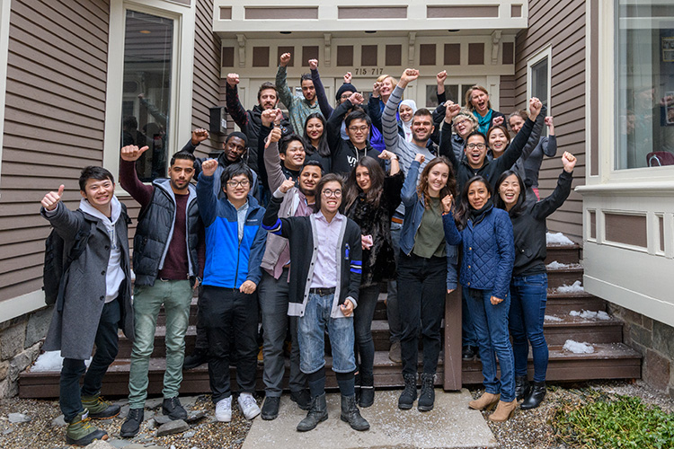 Staff and students at the Michigan Language Center