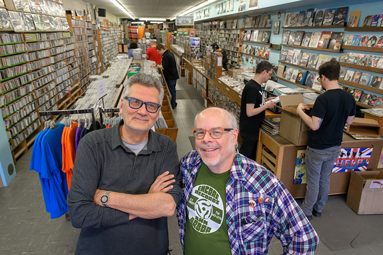 Bill McLelland and Jim Dwyer at Encore Records