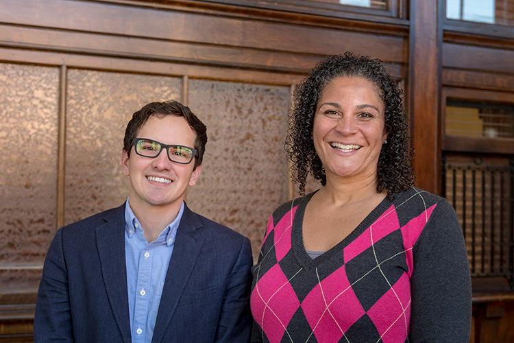 Washtenaw County commissioners Jason Morgan and Felicia Brabec