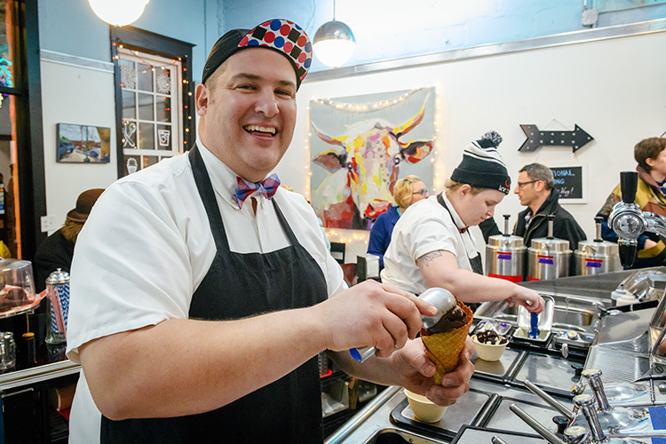 Rob Hess at Go! Ice Cream