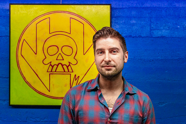 Nick Yribar of the Super Skull podcast at Vault of Midnight Ann Arbor