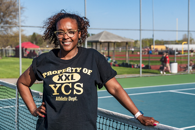 YCHS Girls Tennis Team Coach Taryn Reid