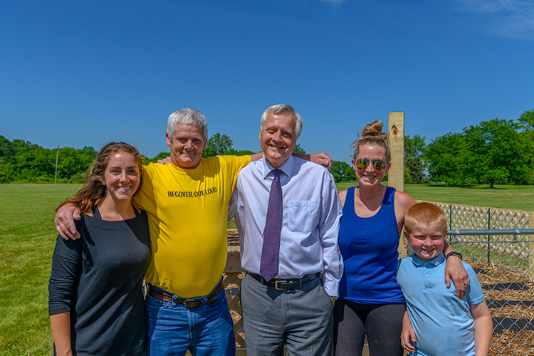 Chelsea Brodfuehrer, Dale Booth, Charles Pope, Kristin Shea, and Jaxson Shea.