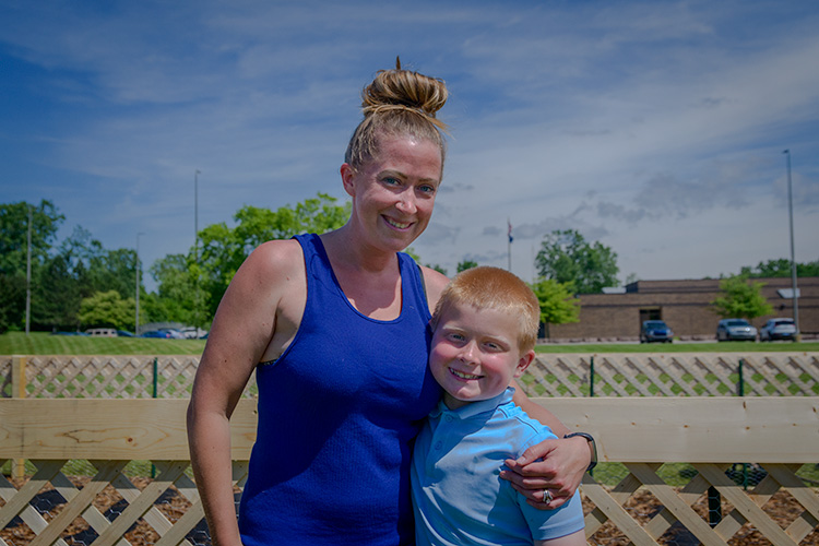 Kristin Shea with her son Jaxson.