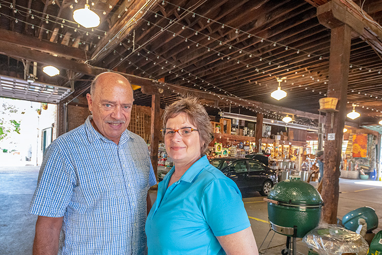 Mark Hodesh and Kelly Vore at Downtown Home & Garden