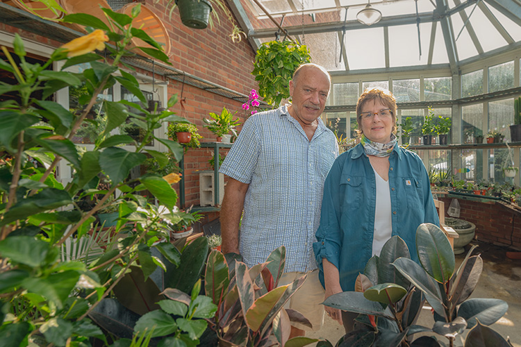 Mark Hodesh and Kelly Vore at Downtown Home & Garden