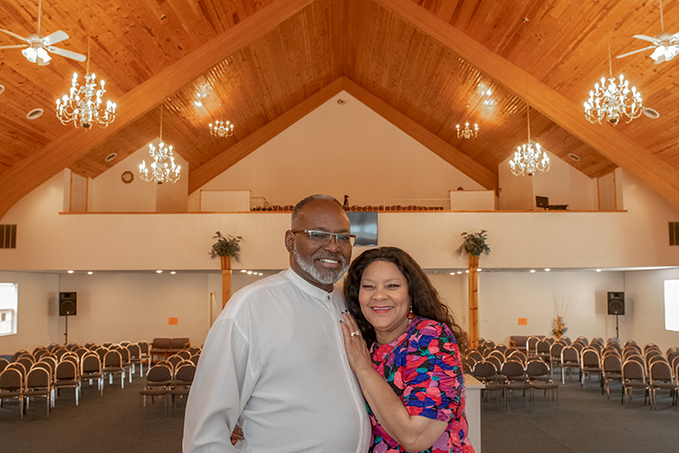 Bishop Roger Johnson and Pastor Linda Johnson at Christian Faith Church