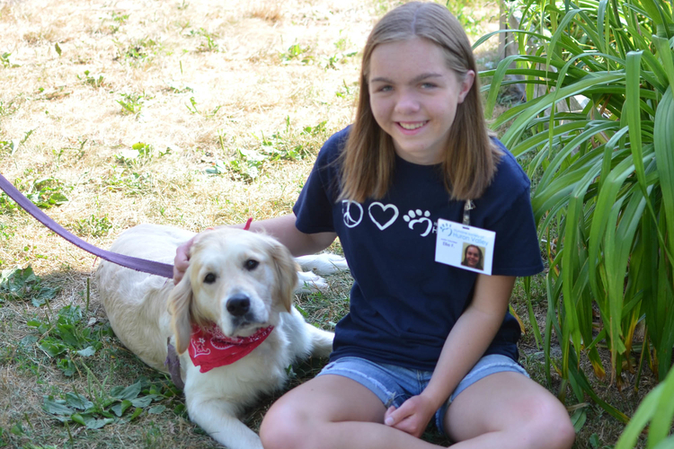 Humane Society of Huron Valley junior volunteer Ellie Fordeck. 