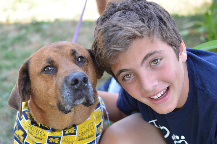 Humane Society of Huron Valley junior volunteer Zach Weiner.