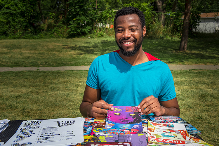 Jermaine Dickerson of Hero Nation at the Parkridge Summer Festival