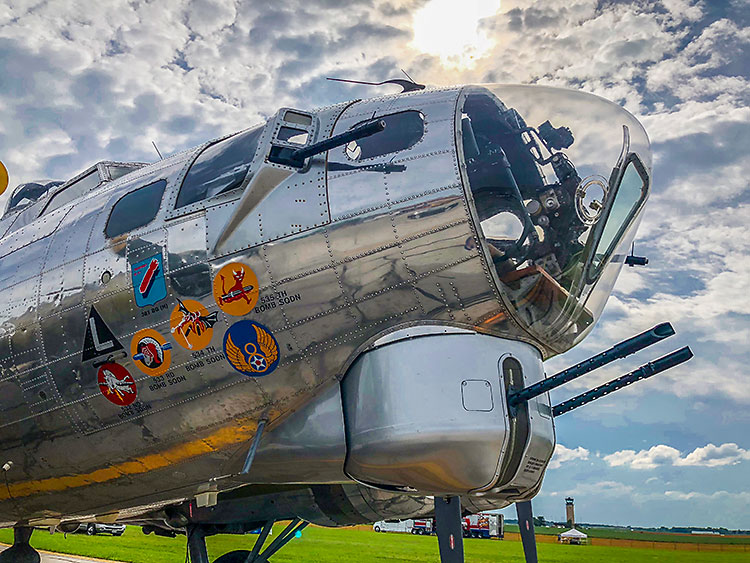 A Boeing B-17 Flying Fortress at Thunder Over Michigan