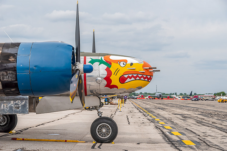 A North American B-25 Mitchell at Thunder Over Michigan