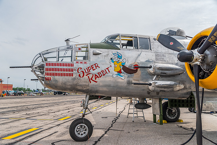 A North American B-25 Mitchell at Thunder Over Michigan