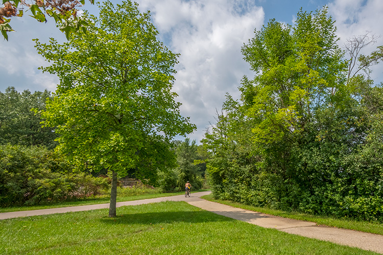 The Border-to-Border Trail at Gallup Park