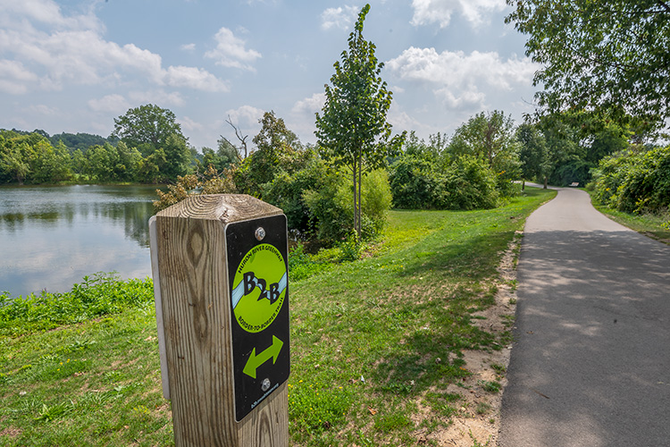 The Border-to-Border Trail at Gallup Park