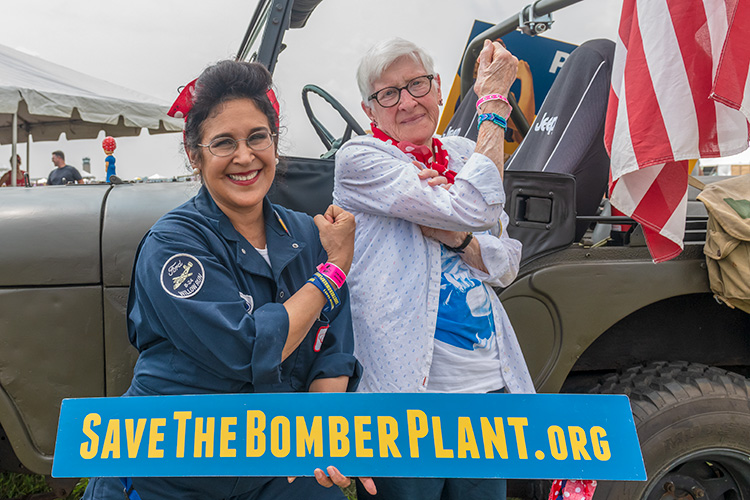 Jeannette Gutierrez and Virginia Basler at Thunder Over Michigan