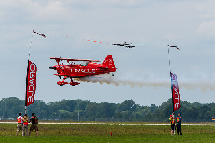 Aerobatic pilot Sean D. Tucker at Thunder Over Michigan