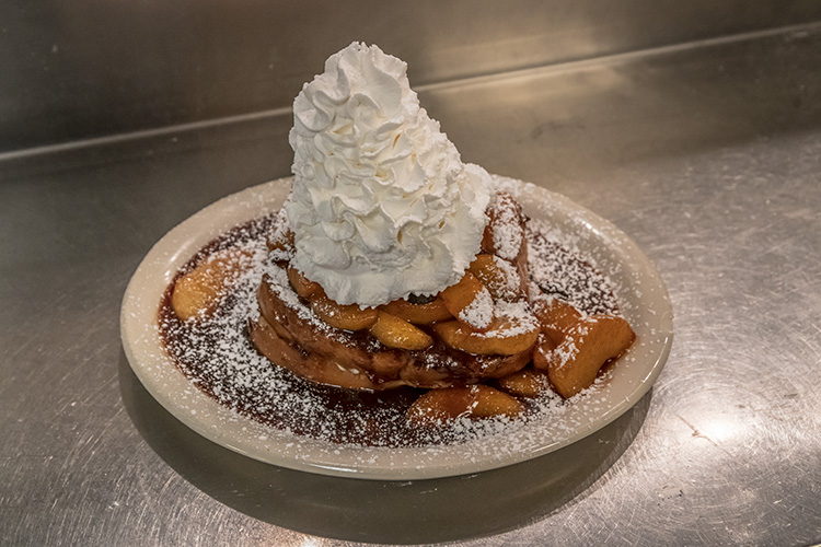 Caramel Apple French Toast at Nick's Original House of Pancakes