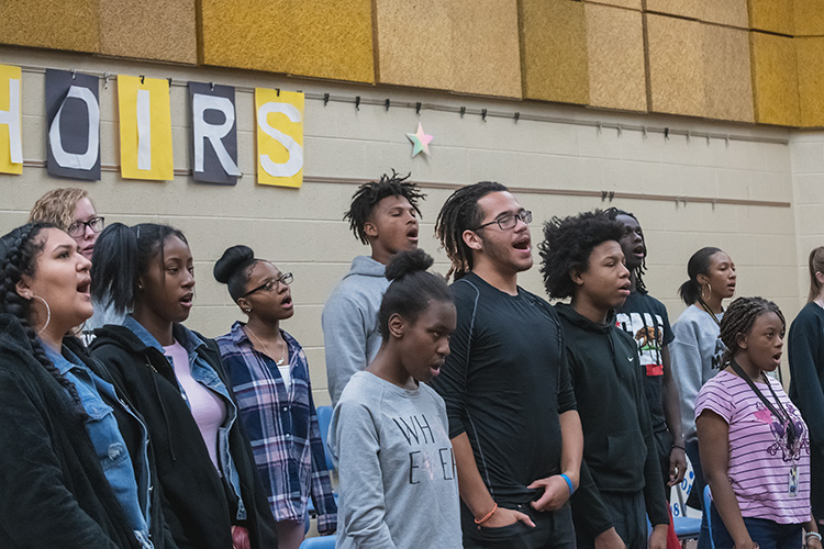 Members of the YCHS Choir