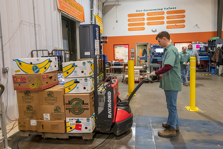 Shipping food at Food Gatherers