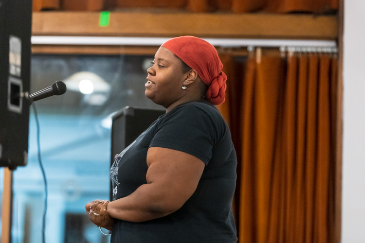 Robin Newell at the Ypsi Storytelling Night