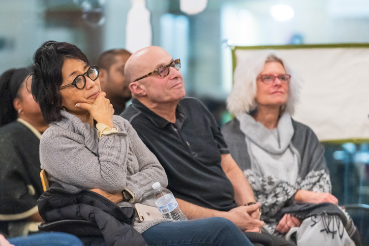 Audience members at the Ypsi Storytelling Night