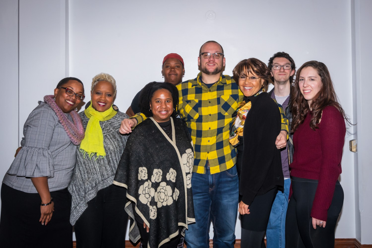 The storytellers at the Ypsi Storytelling Night