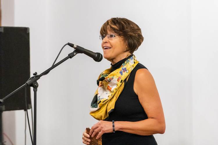 Heather Neff at the Ypsi Storytelling Night