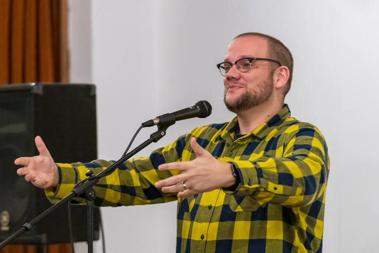 Keith Jason at the Ypsi Storytelling Night