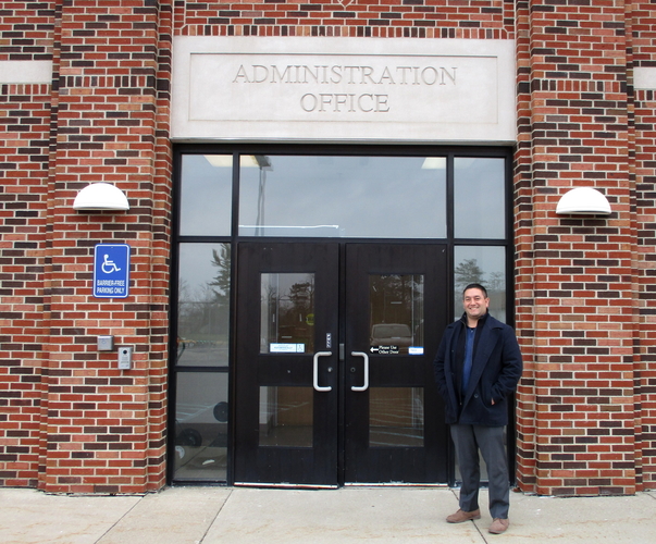 CAN executive director Derrick Miller at Brick Elementary.