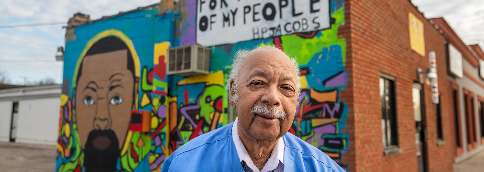 Owner Edward Currie outside Currie's Barber Shop and Salon