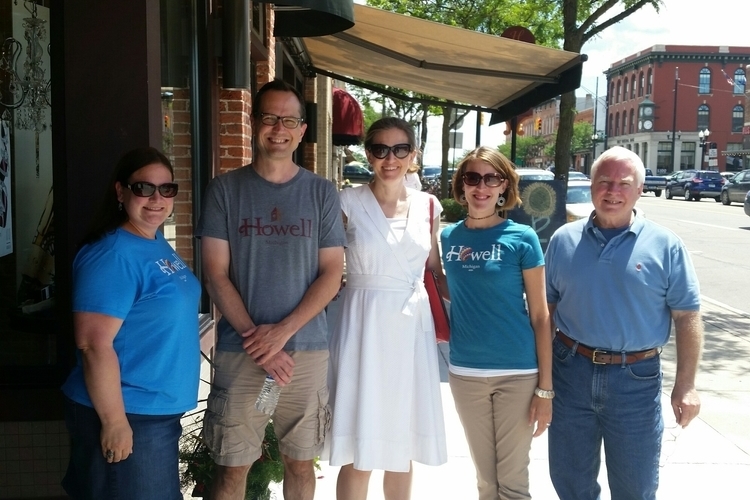 National Main Street Center representatives visit Howell last year (Howell Main Street COO Cathleen Edgerly pictured second from right).