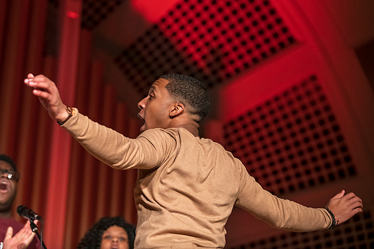 The Gospel Choir at EMU at the inaugural MLK Gospel Fest