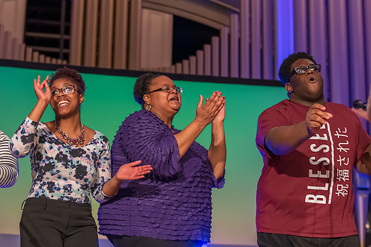 The Gospel Choir at EMU at the inaugural MLK Gospel Fest